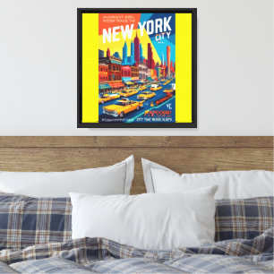 Lienzo Hoverlay AR Poster Vibes NYC de los años 1960