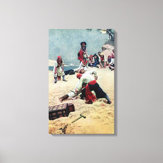 Lienzo Howard Pyle quien será el capitán (Anverso)