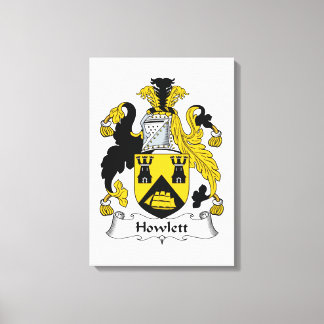 Lienzo Howlett Family Crest