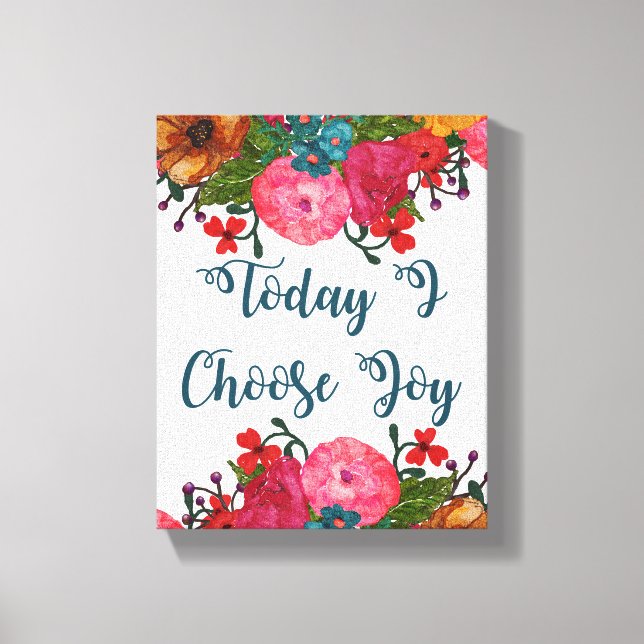 Lienzo Hoy Elijo Alegría | INSPIRADOR (Anverso)