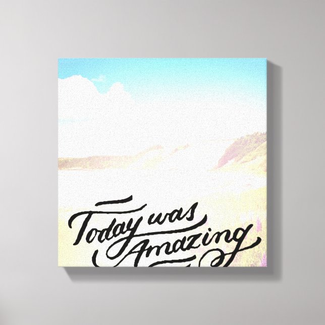 Lienzo Hoy fue asombroso (Anverso)