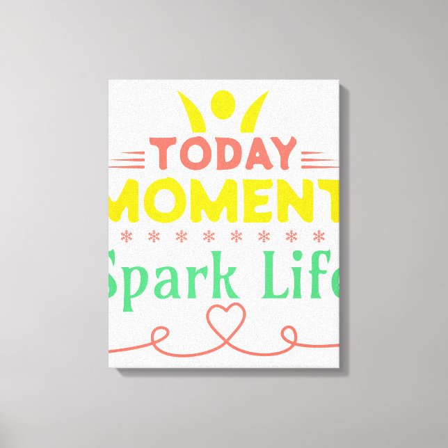 Lienzo Hoy, momento, vida de chispa (Anverso)