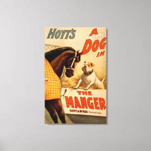 Lienzo Hoyt es un perro en el Poster del Teatro Manger