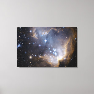 Lienzo Hubble observa estrellas de niños en galaxia cerca