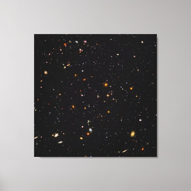 Lienzo Hubble Ultra Deep Field View of 10,000 Galaxies (Anverso)