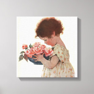 Lienzo Huela los rosas