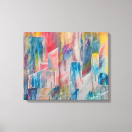 Lienzo Huella de ciudad creativa