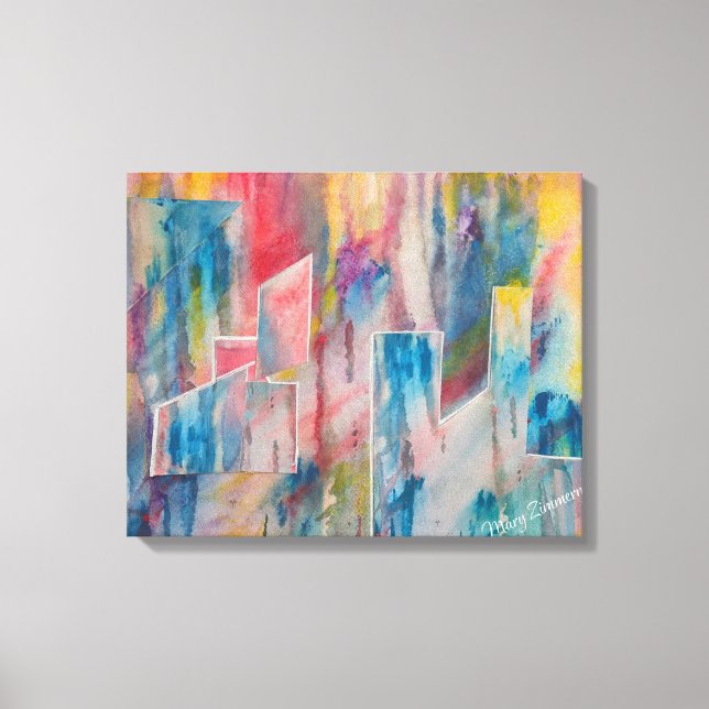 Lienzo Huella de ciudad creativa (Anverso)