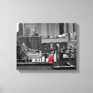 Lienzo Huella de lienzo: tendedero