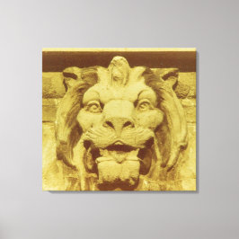 Lienzo Huella de lona - Cabeza de león