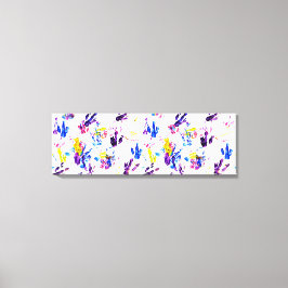 Lienzo huellas de pingüino