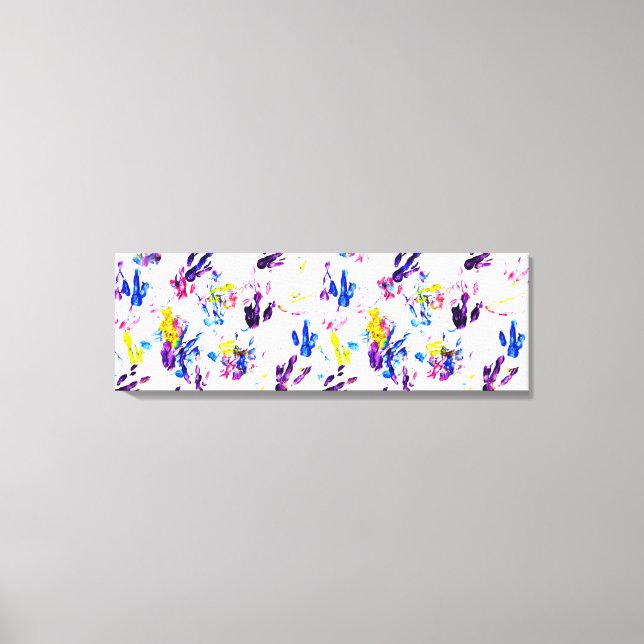 Lienzo huellas de pingüino (Anverso)