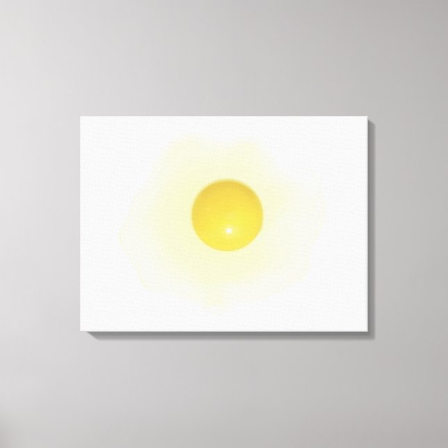 Lienzo Huevo vectorial Sunny Side Up (Anverso)