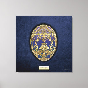 Lienzo Huevos de Faberge: Huevo de Tsarevich sobre tercio