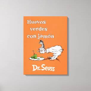 Lienzo Huevos verdes con jamón del Dr. Seuss
