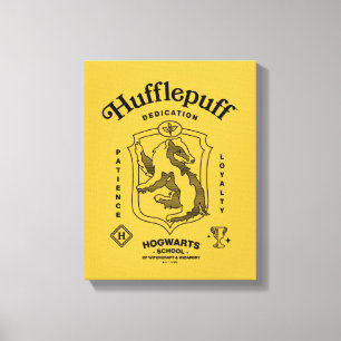 Lienzo HUFFLEPUFF™ Dedicación Paciencia Lealtad Escudo