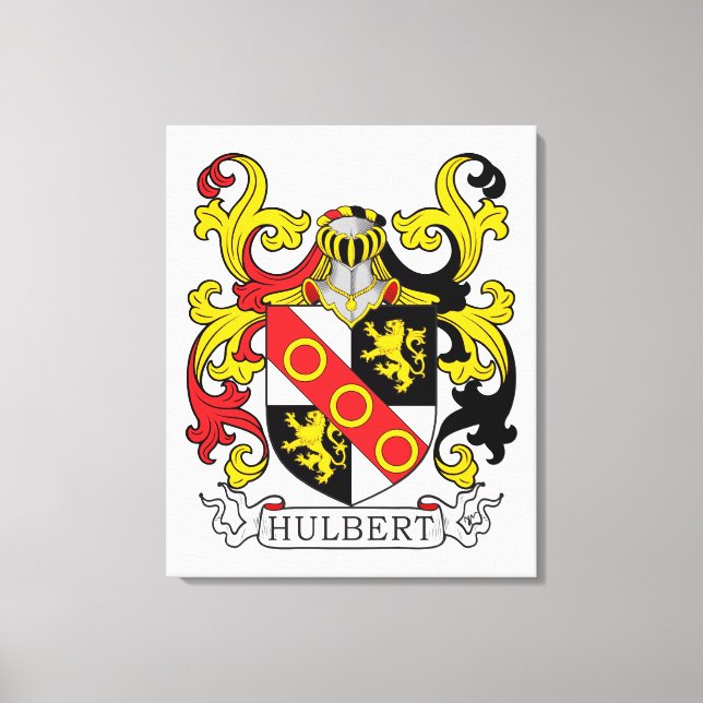 Lienzo Hulbert Family Crest (Anverso)
