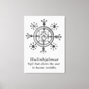 Lienzo Hulinhjálmur - Norse Sigil la invisibilidad