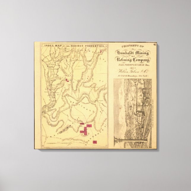 Lienzo Humboldt Mining & Ref Co (Anverso)