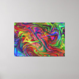 Lienzo humo multicolor abstracto