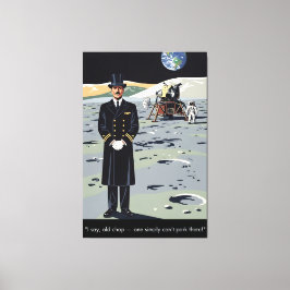 Lienzo Humorous Moon WPA Styled