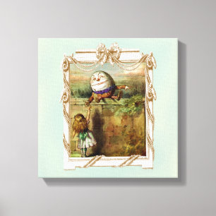 Lienzo Humpty Dumpty y Alice