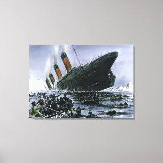 Lienzo Hundimiento de RMS Titanic