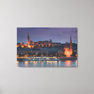 Lienzo HUNGRÍA, Budapest: Castle Hill, Iglesia Calvinista