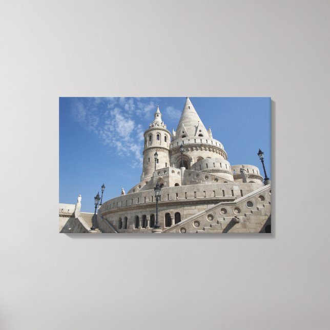 Lienzo Hungría, ciudad capital Budapest. Buda, Castillo 2 (Anverso)