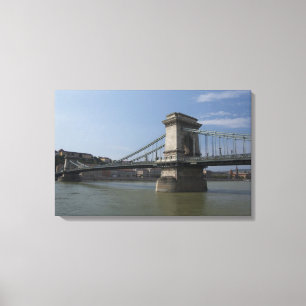 Lienzo Hungría, ciudad capital de Budapest. Histórico 2