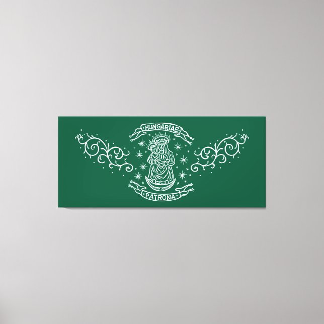 Lienzo hungría religiosa motivo medieval virgen mary jesu (Anverso)