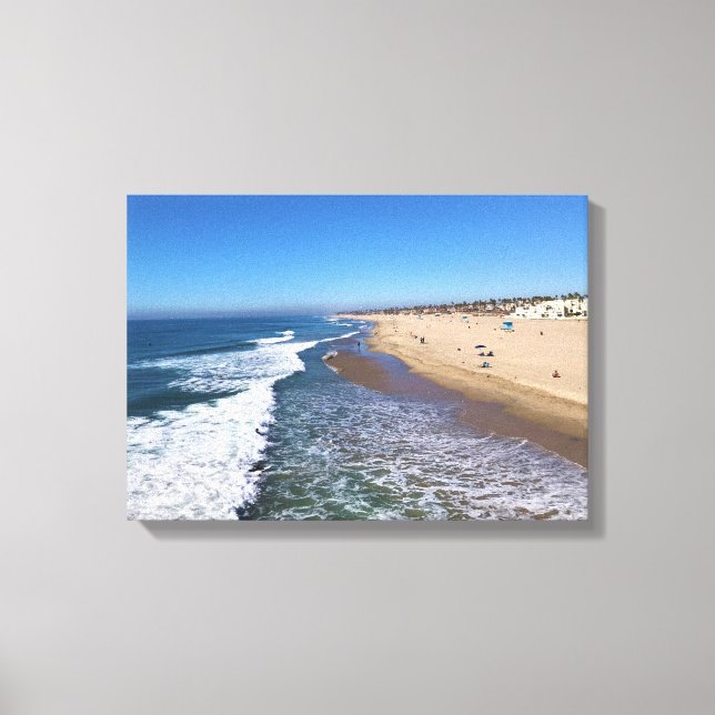 Lienzo Huntington Beach, California (Anverso)