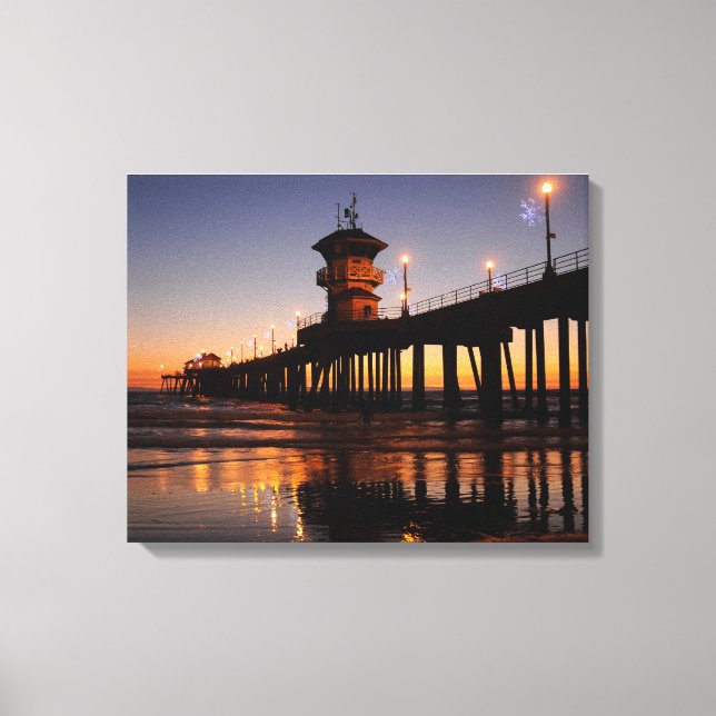 Lienzo Huntington Beach California (Anverso)