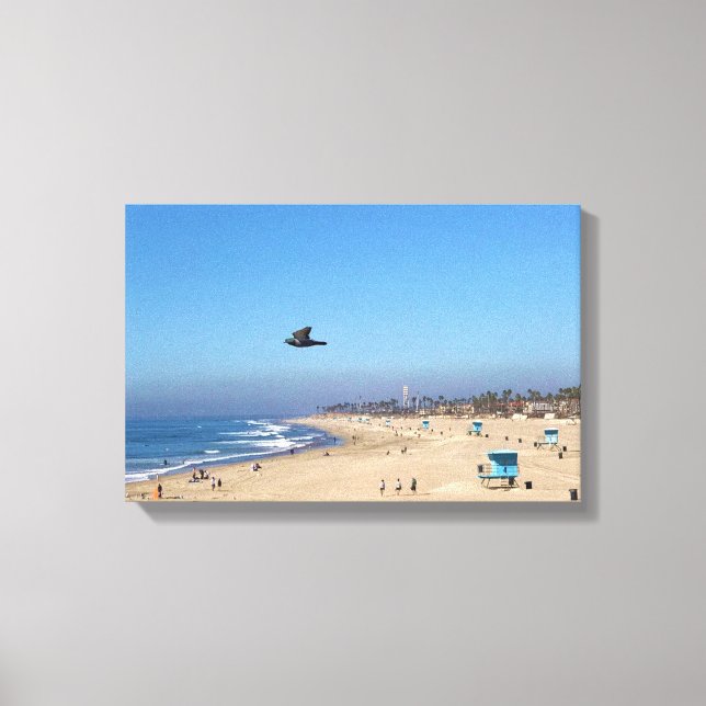 Lienzo Huntington Beach, California (Anverso)