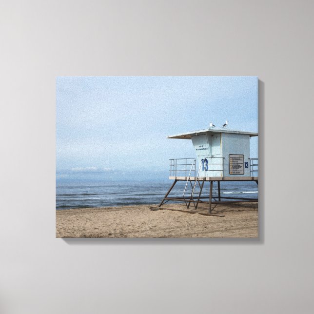 Lienzo Huntington Beach Lifeguard Post 13 (Anverso)