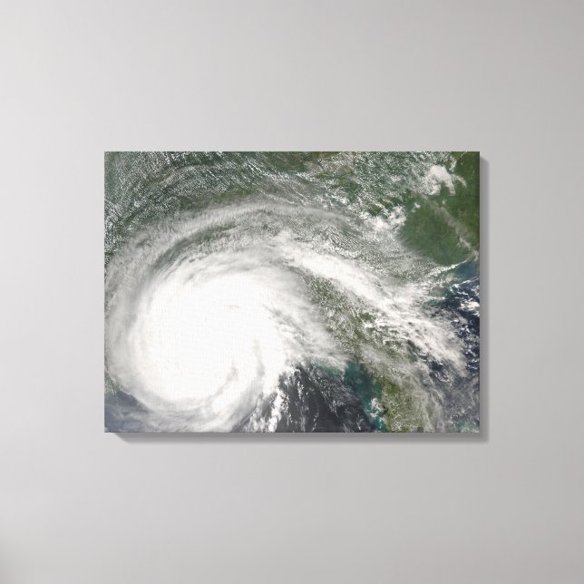 Lienzo Huracán Gustav sobre Louisiana (Anverso)