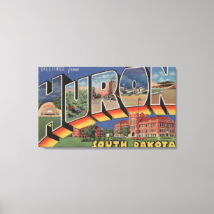 Lienzo Huron, Dakota del Sur - escenas grandes de la