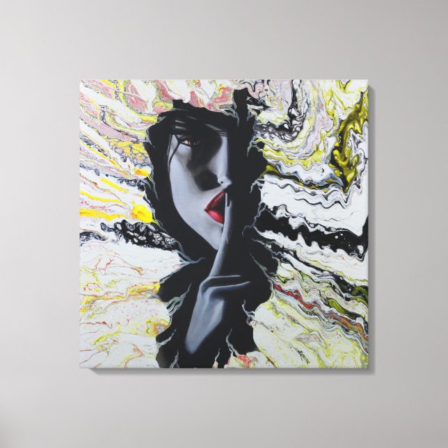Lienzo Hush (Anverso)