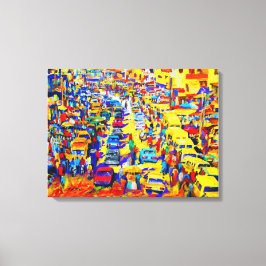 Lienzo Hustle y ritmo en Ini Brown