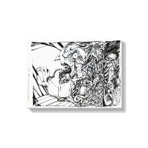 Huyendo de terror de una habitación vacía...