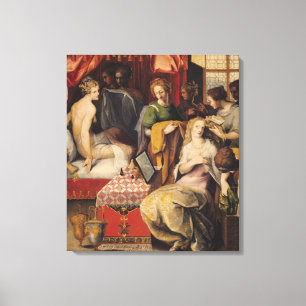 Lienzo Hyante y Climene en su retrete