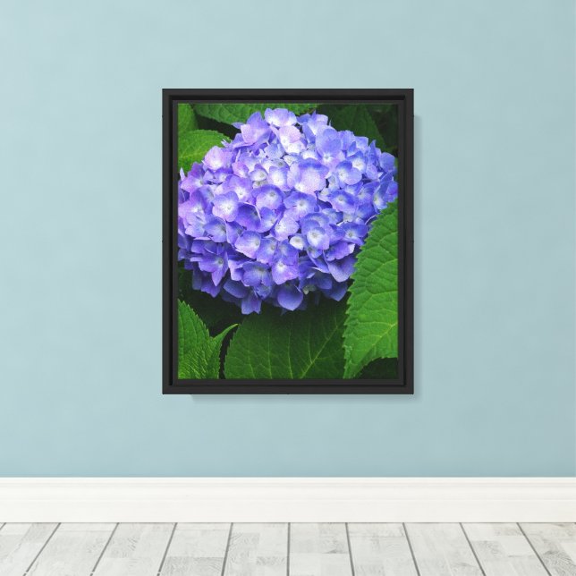 Lienzo Hydrangea lavanda de 8"x10" (Insitu (piso de madera))