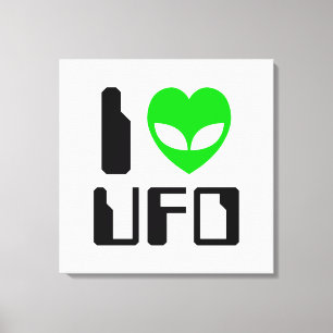 Lienzo I Alien Heart UFO