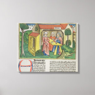 Lienzo I el 1:8 Elkanah de Samuel conforta a Hannah, de
