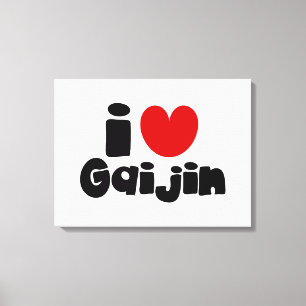 Lienzo i heart Gaijin