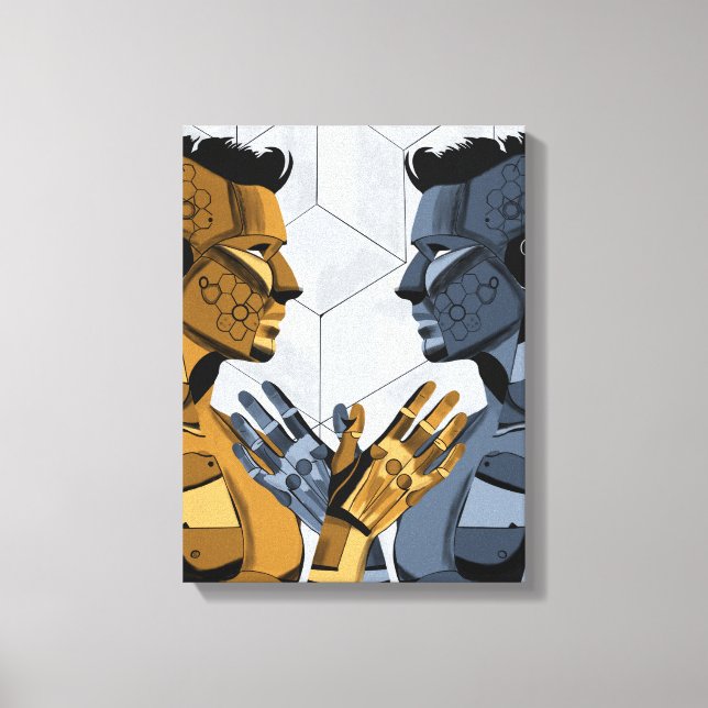 Lienzo I Saw Myself I A – Self Recognition Art (Anverso)