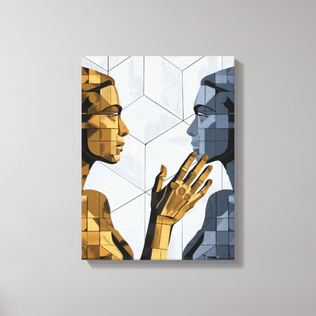 Lienzo I Saw Myself II A – Self Recognition Art (Anverso)