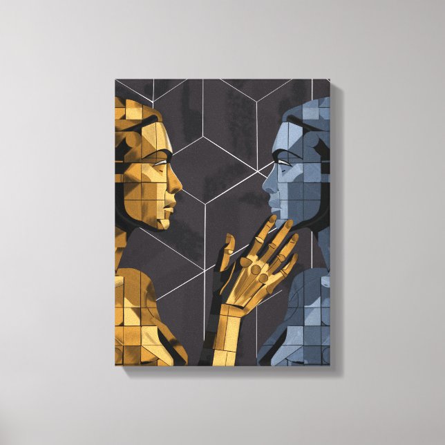 Lienzo I Saw Myself II B – Self Recognition Art (Anverso)