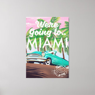 Lienzo Íbamos a Miami