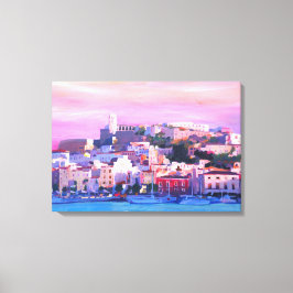 Lienzo Ibiza España al atardecer